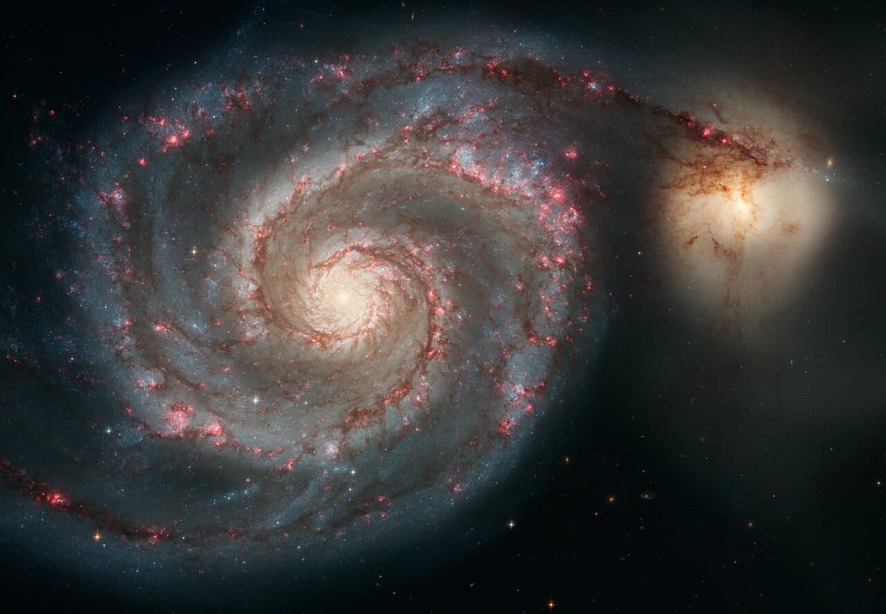 Whirlpool Galaxy, spiral galaxy in Canes Venatici